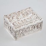 German Silver Rectangular Box, Jean Schlingloff, Hanau, early 20th century, 2 x 4.6 x 3.4 in — 5.1 x