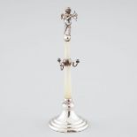 English Silver and Mother of Pearl Jewellery Stand, Birmingham, 1912, height 4.4 in — 11.1 cm