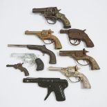 Collection of Eight Cork and Cap Guns, early-mid 20th century, longest length 8 in — 20.3 cm (9 Piec
