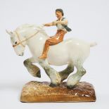 'Farmer's Boy', Royal Doulton Figure, W.M. Chance, HN 2520, 1940, height 9.3 in — 23.5 cm