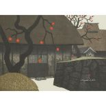 Kiyoshi Saito (1907-1997), Kaki no Aizu (2), Dated 1973, sight 15.7 x 21.3 in — 40 x 54 cm
