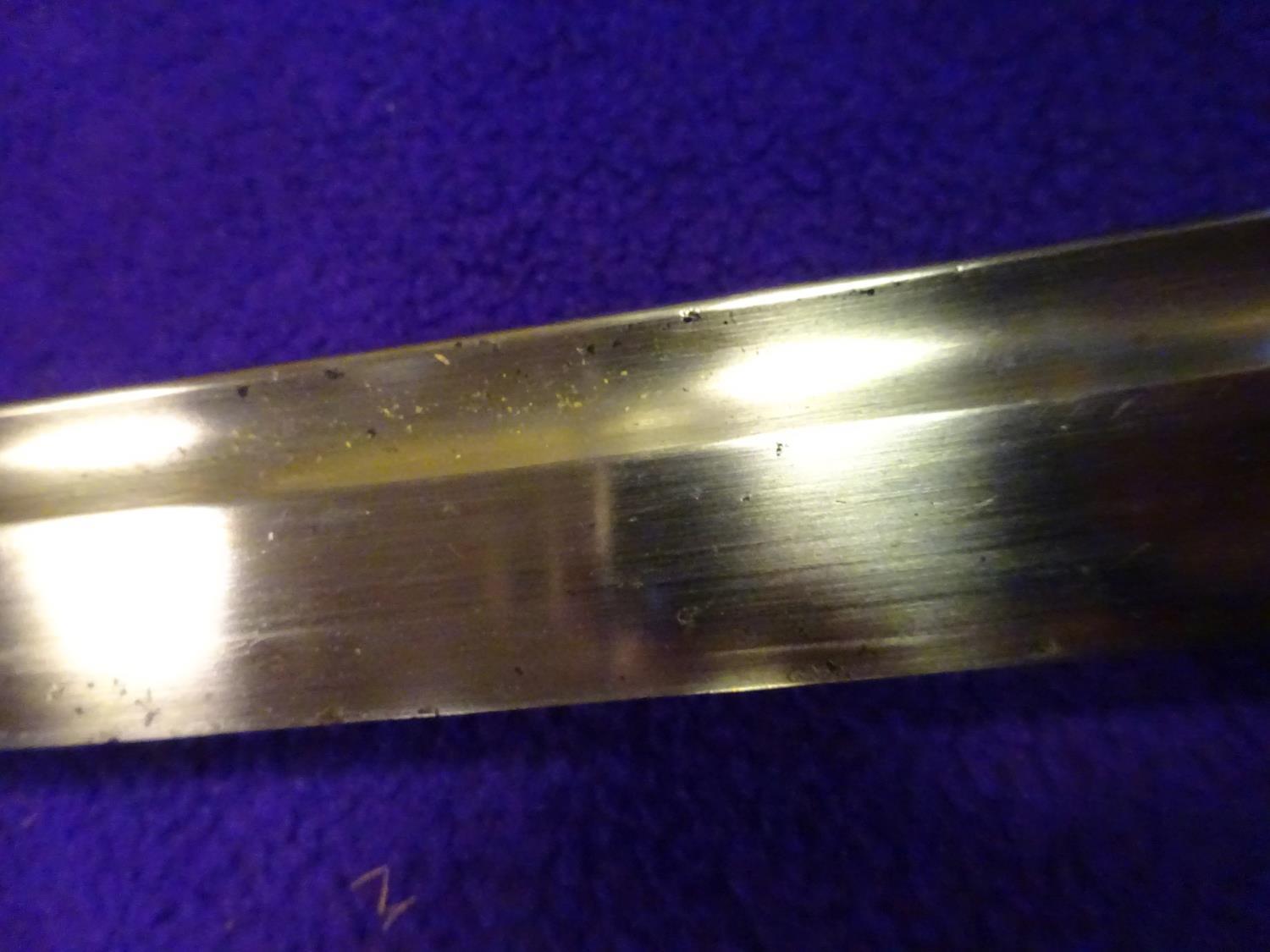 A military katana with full length grooves, blade appears to have some age with an O-suriage tang - Image 13 of 15