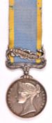 Crimea War medal 1854, 1 clasp Sebastopol (officially impressed C. Brooks Gr. Rl. Arty). NVF-VF. £
