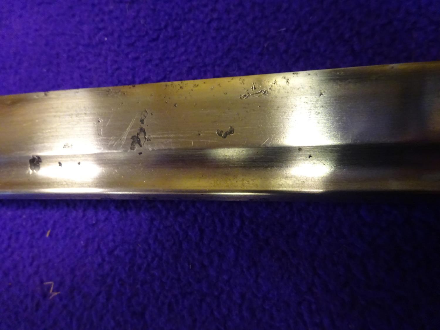 A military katana with full length grooves, blade appears to have some age with an O-suriage tang - Image 10 of 15