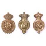 A Victorian brass martingale badge of the Royal Engineers, a similar bit boss, and a General