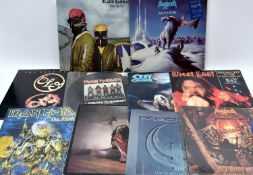 10x 12" vinyl records of mainly 1970s/80s mainstream rock and pop including: Ozzy Osbourne; Blizzard