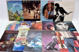 14x 12" vinyl records of mainly 1970s/80s mainstream rock and pop including: Marillion; Punch and