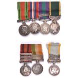 Miniature medals (7): Crimea, 2 clasps Azoff, Sebastopol, swivel suspender; mounted pair QSA 3