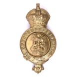 A post 1902 martingale badge of the 1st Royal Dragoons, with all fittings intact. Near VGC £40-60