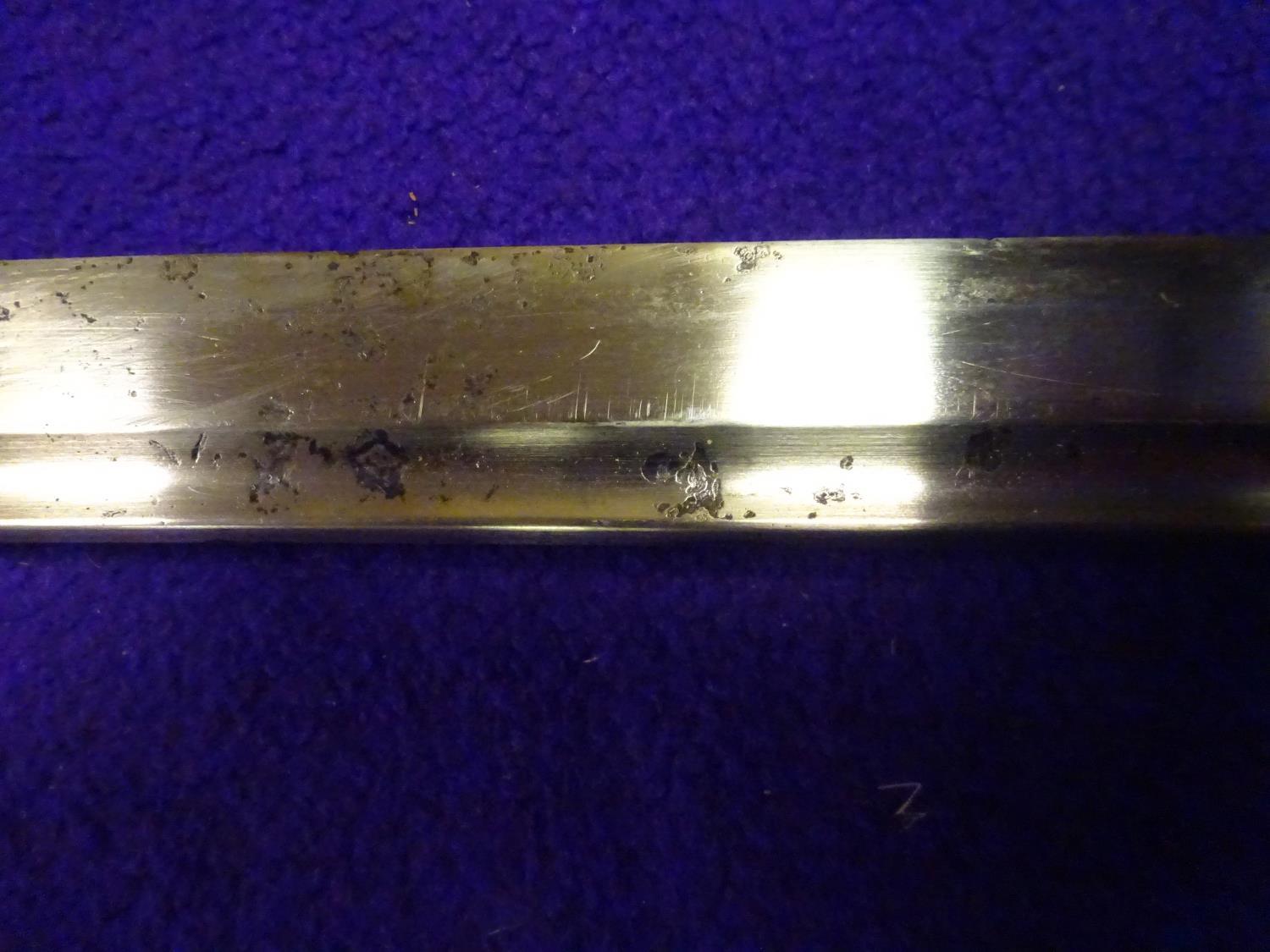 A military katana with full length grooves, blade appears to have some age with an O-suriage tang - Image 9 of 15