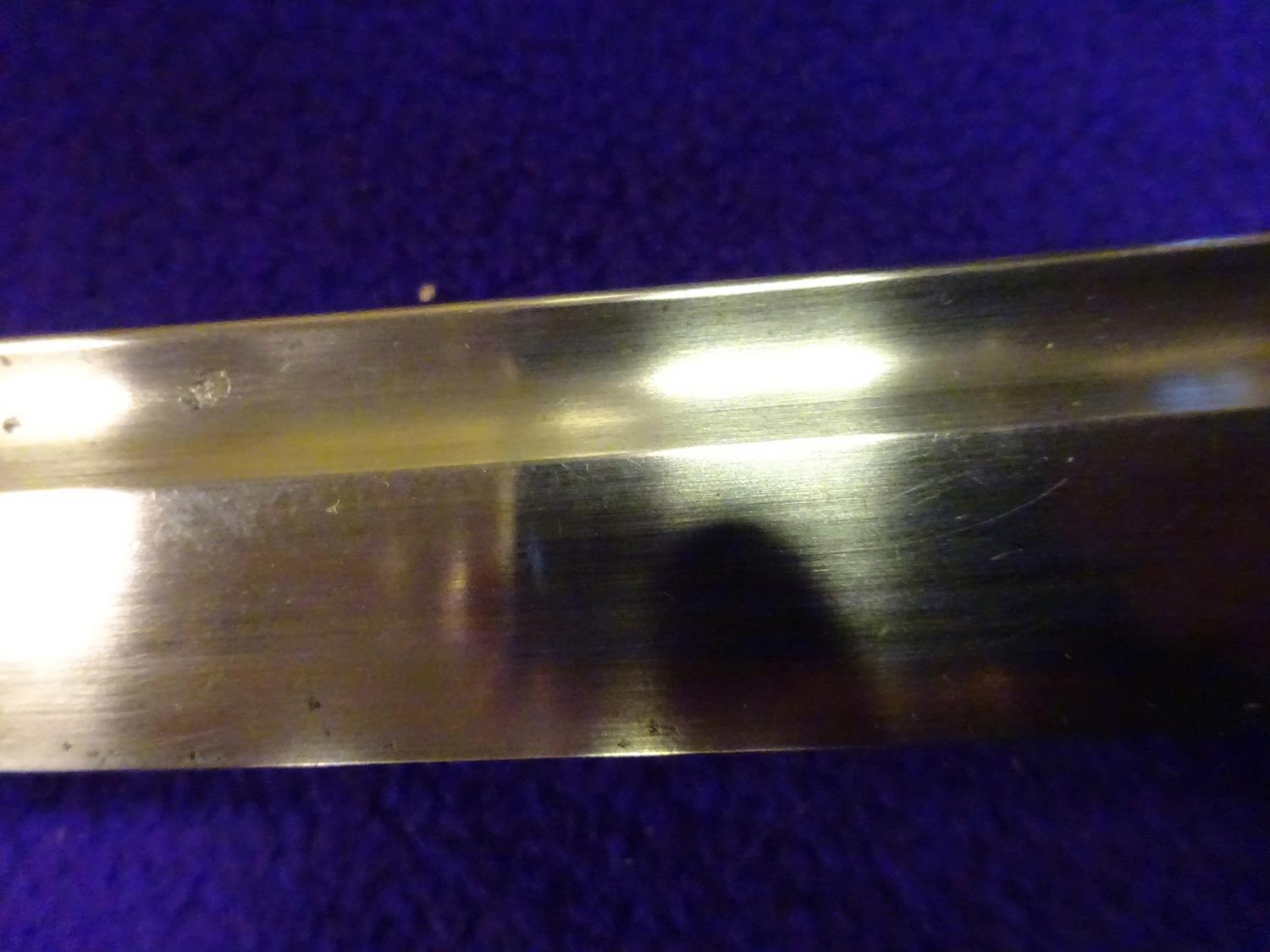 A military katana with full length grooves, blade appears to have some age with an O-suriage tang - Image 12 of 15