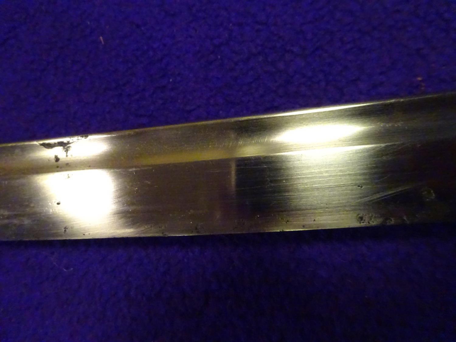 A military katana with full length grooves, blade appears to have some age with an O-suriage tang - Image 14 of 15