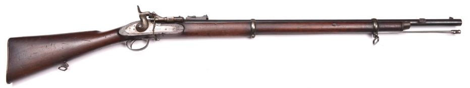 An above average .577" Volunteer Snider 2 band rifle, by Webley & Son, 48½" overall, barrel 30¾"