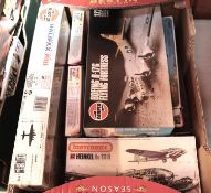 8 Matchbox and Airfix unmade 1:72 scale Kits. Matchbox- Boeing B17G Flying Fortress, B25H-J Mitchell