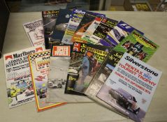 15 Motor Racing Official Programmes from the 1960s,70s and '80s. Including RAC European Grand Prix