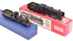 2x OO gauge white metal kit-built Southern Railway tender locomotives. A South Eastern Finecast (