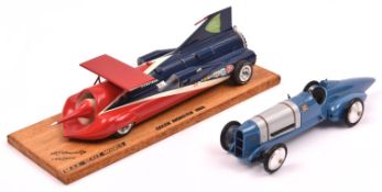 2 LSR World of Speed series, Land Speed Record 1:43 scale white metal models. A 1965 Art Arfons '