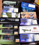 12 die-cast 1:72 scale aircraft by various makers. 4x Sky Guardians - 3x Hawker Sea Fury, FB.II