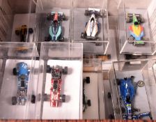 20x white metal 1:43 scale racing cars. Including Formula One, etc. Some built from kits. Plus