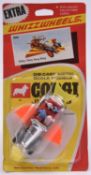 A Corgi Juniors Chitty Chitty Bang Bang. (1006). Red/yellow carded, with clear plastic blister.