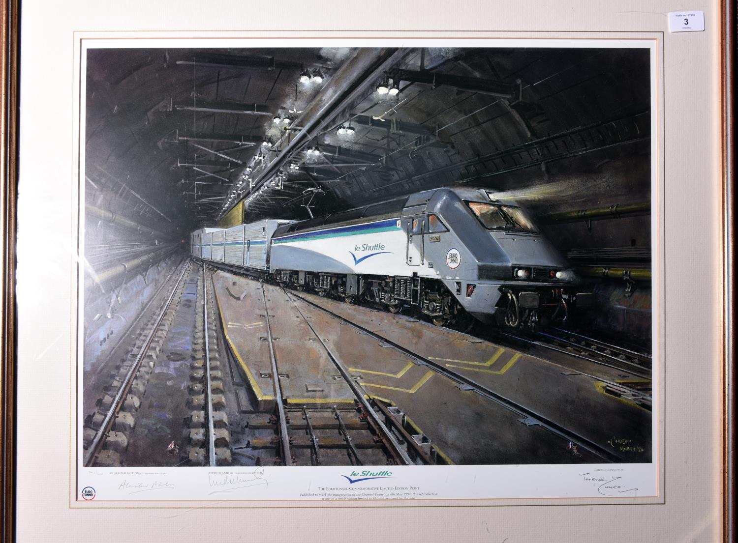 3x Terence Cuneo signed and framed prints. 'Last of the Steam Workhorses', showing a Class 9F in the - Image 2 of 4
