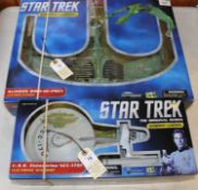 2x Diamond Select Toys Star Trek Starship Legends series ships. A USS Enterprise NCC-1701 and a