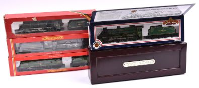4x OO gauge Southern Railway tender locomotives. 3x Hornby Railways; West Country Class 4-6-2,