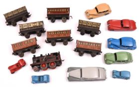 35x items by Dinky, Matchbox Series and Bing. 13x Dinky Toys including; Humber Hawk, Rolls-Royce