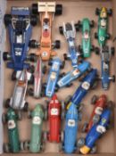17x Dinky Toys racing cars. Including; Ferrari, Maserati, Talbot Largo, Alfa Romeo, HWM, Cooper-