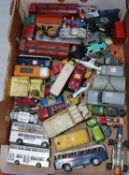 A quantity of boxed and unboxed diecast vehicles by various makes. Boxed items include 20+ Corgi