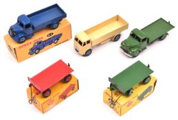 5 Dinky Toys. Leyland Forward Control Lorry. An example in cream with mid blue wheels. A Fordson