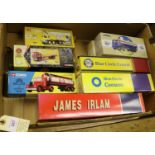 8 Corgi Trucks. Renault Tractor Unit and Curtainside Trailer - James Irlam. Leyland DAF Powder