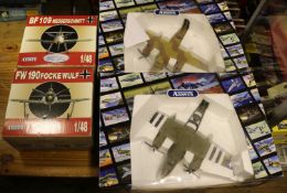 4 Collection Armour/Franklin Mint 1:48 scale aircraft. 2x Martin B-26 Marauder, one 'Dominion