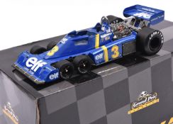 An Exoto Grand Prix Classics 1:18 scale Tyrrell Ford P34. In blue Elf livery, RN3. Boxed, very minor