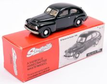 A Somerville white metal Volvo PV 444A Saloon (No. 121). In black with beige interior & cream