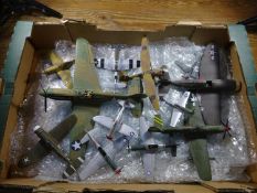 A quantity of loose die-cast model aircraft for use on dioramas or for spare parts/restoration.