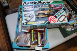 A quantity of Scalextric. 1970s-90s Scalextric items including 8x cars; a BRM (C72), a Lotus (