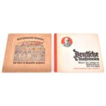 A Third Reich cigarette card album "Deutsche Uniformen Album IV 1864-1914" 240 cards; another "