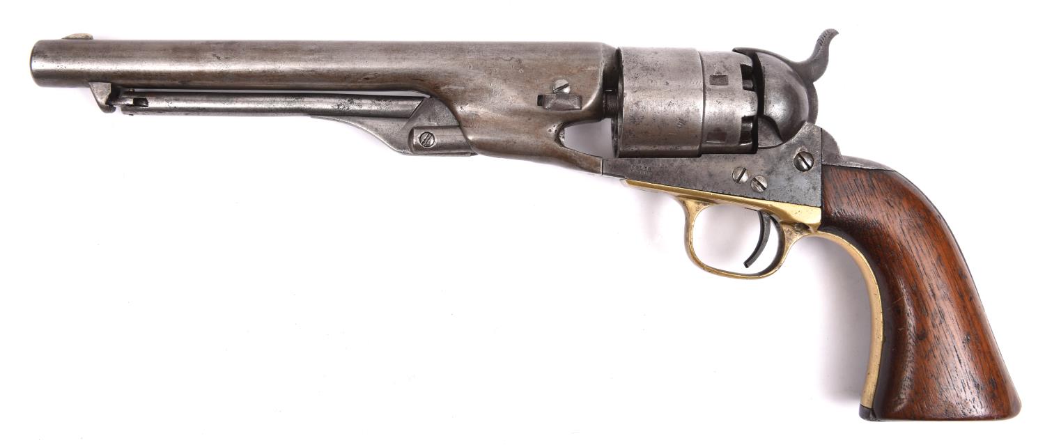 A 6 shot .44" Colt Model 1860 Army percussion revolver, number 125172 on all parts, with New York - Image 2 of 2