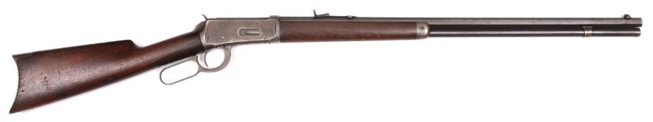 A .32-40" Winchester Model 1894 full tube magazine underlever rifle, number 23196 (1901), with