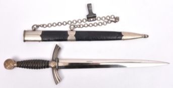 A Third Reich first pattern Luftwaffe officer's dagger, by SMF, Solingen, the blade unit marked "/