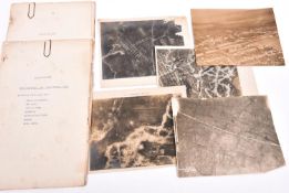 A large quantity of WWI and WWII manuals, maps and other paperwork, including 4 original typescript