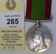 Afghanistan 1878-80, no clasp (390 Pte A Sherwood, 2/11th Regt), VF (slight edge nicks) £150-160