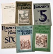 6 volumes of The Bystander by Bruce Bairnsfather: Fragments of France (4); Fragments and Fragments