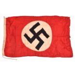 A Third Reich printed party banner , 52" x 32". GC £50-60