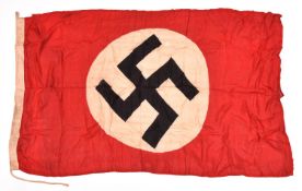A Third Reich printed party banner , 52" x 32". GC £50-60