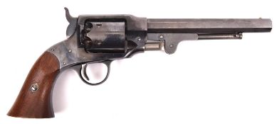 A good 6 shot .44" Rogers & Spencer single action Army percussion revolver, number 3035, the top