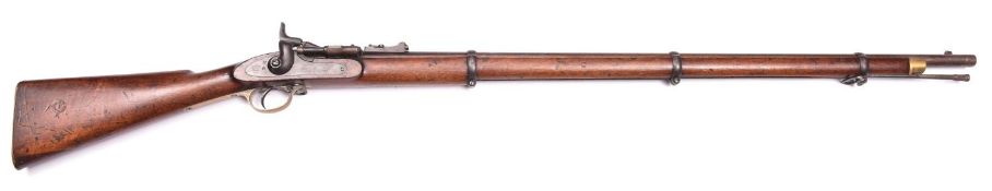 A .577" Mark II** 3 band Snider rifle, the 36½" barrel having ordnance proofs and inspector's marks;
