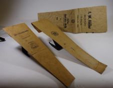 3 Third Reich scarce original paper bags: SS dagger marked Eichhorn, a dagger bag of E and F Horster