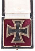 A WWI Iron Cross 1st class, in its original fitted case, near VGC £60-70
